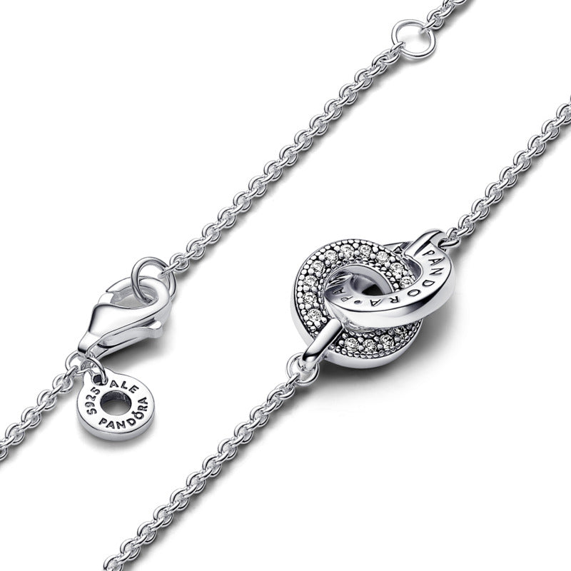 Intertwined Pavé Pendant Necklace