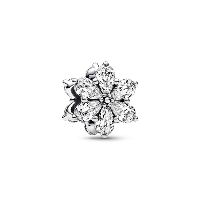 Sparkling Snowflake Bead Charm