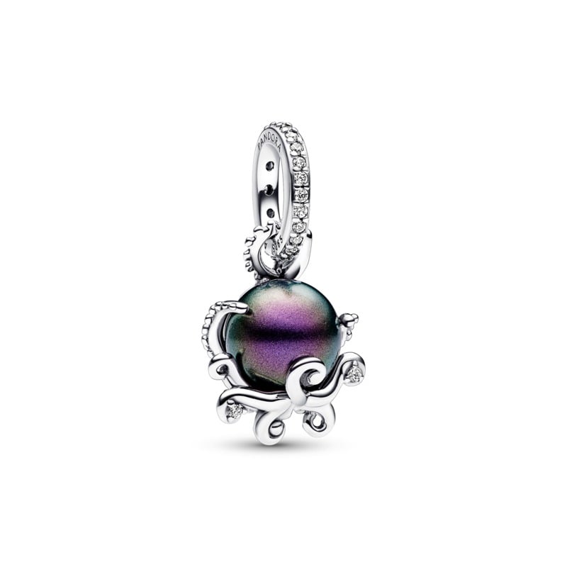 Little Mermaid Ursula Purple Murano Dangle Charm