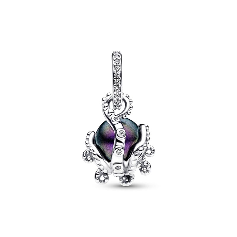 Little Mermaid Ursula Purple Murano Dangle Charm