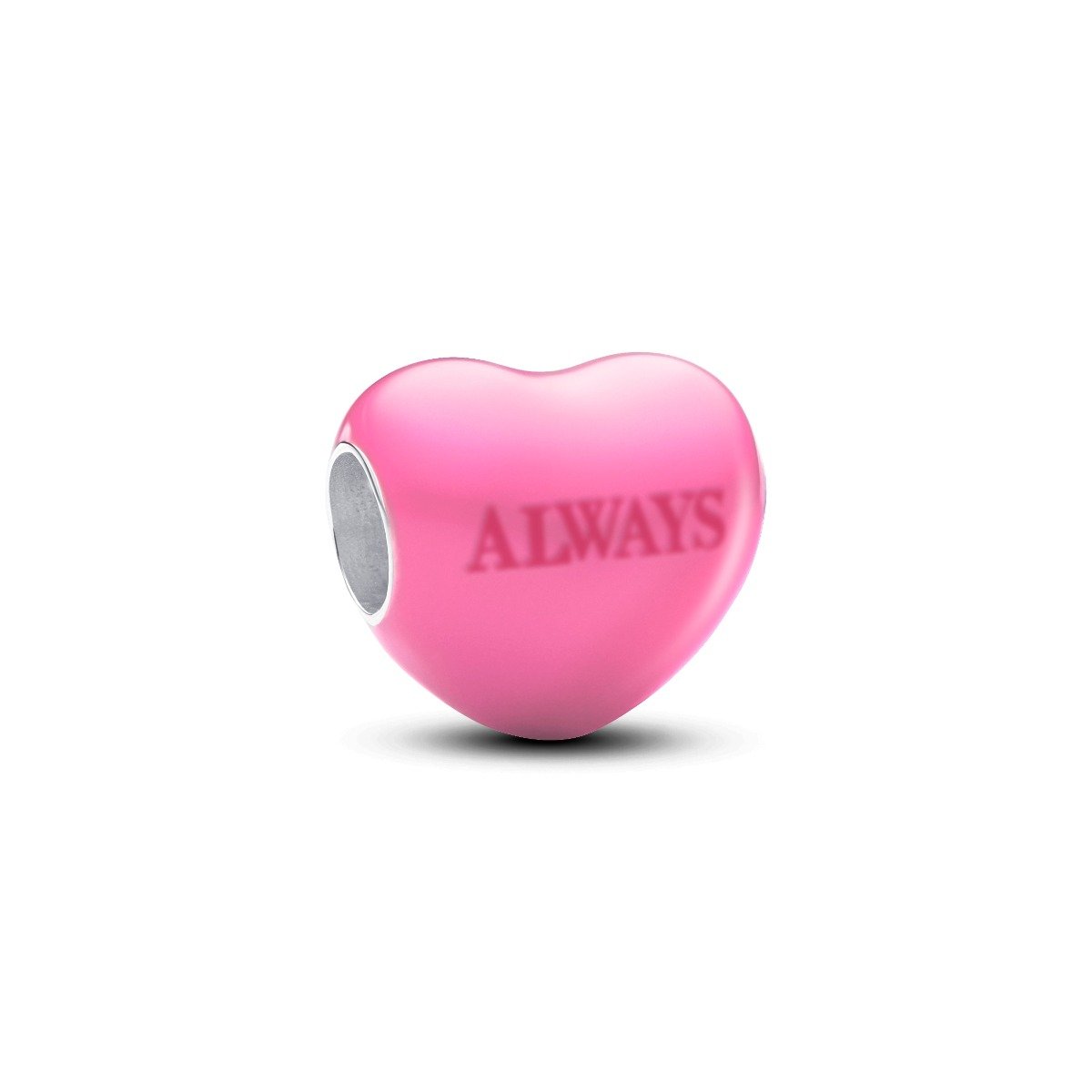 'Hidden Message' Colour Changing Enamel eart Bead Charm