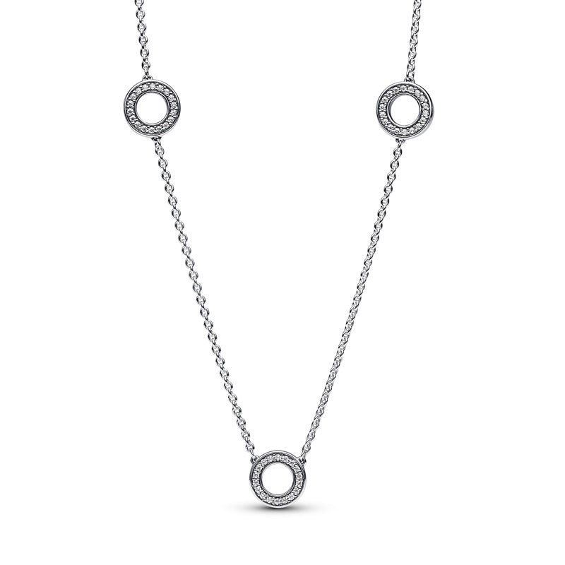 Pavé Circles Necklace