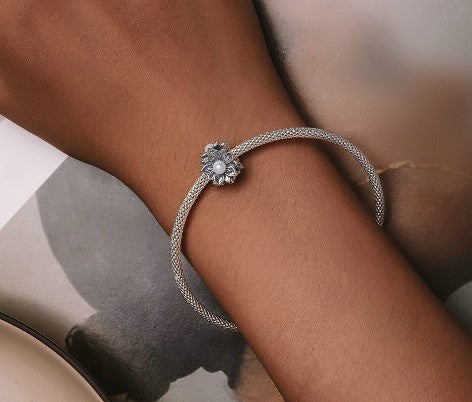 Pearly Flower Bead Charm