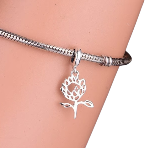 South Africa Protea Openwork Dangle Charm