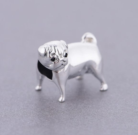 Pug Bead Charm
