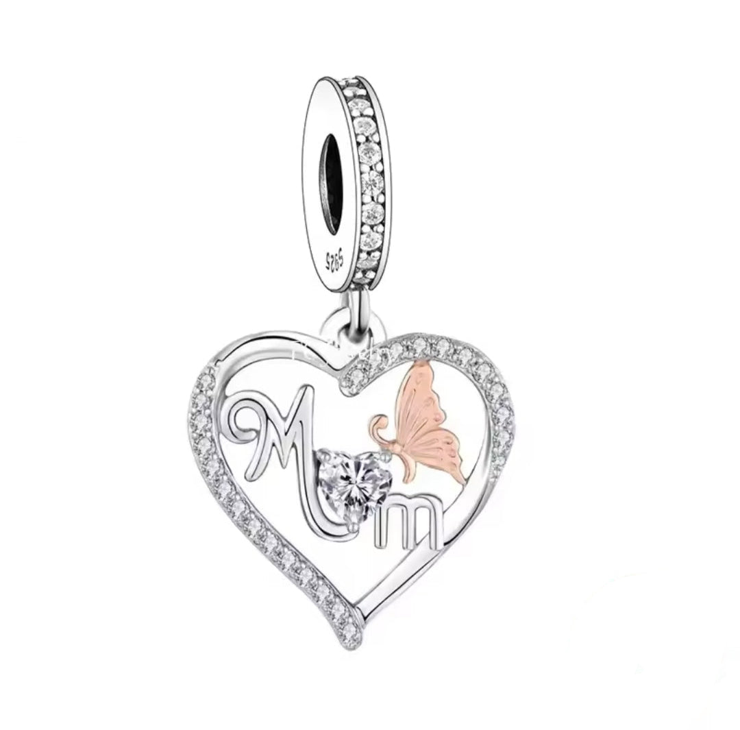 Mom Butterfly Charm