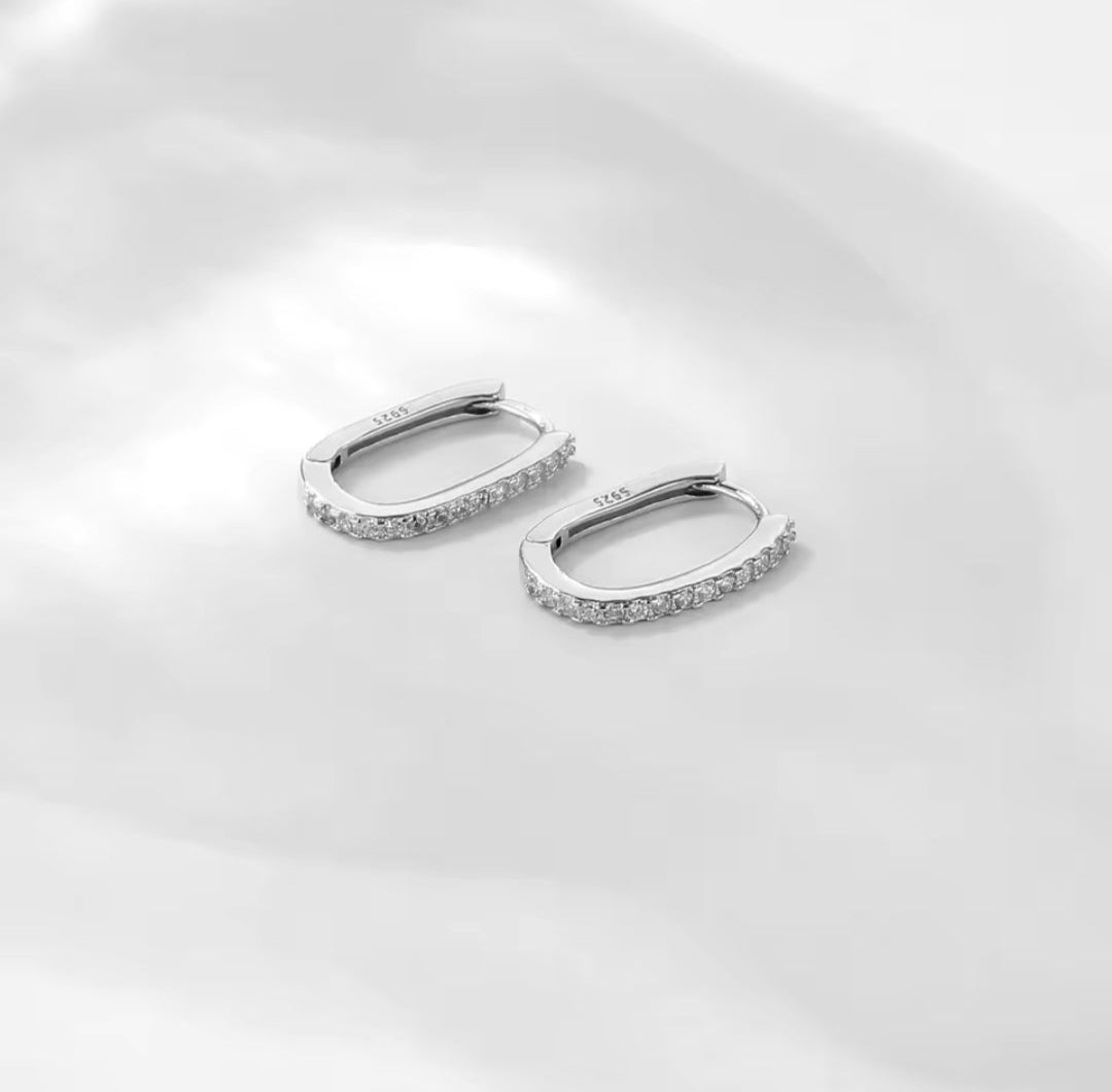 Paperclip Hoop Earrings