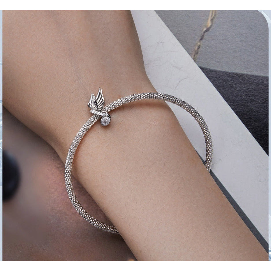 Flying Music Note Bead Charm