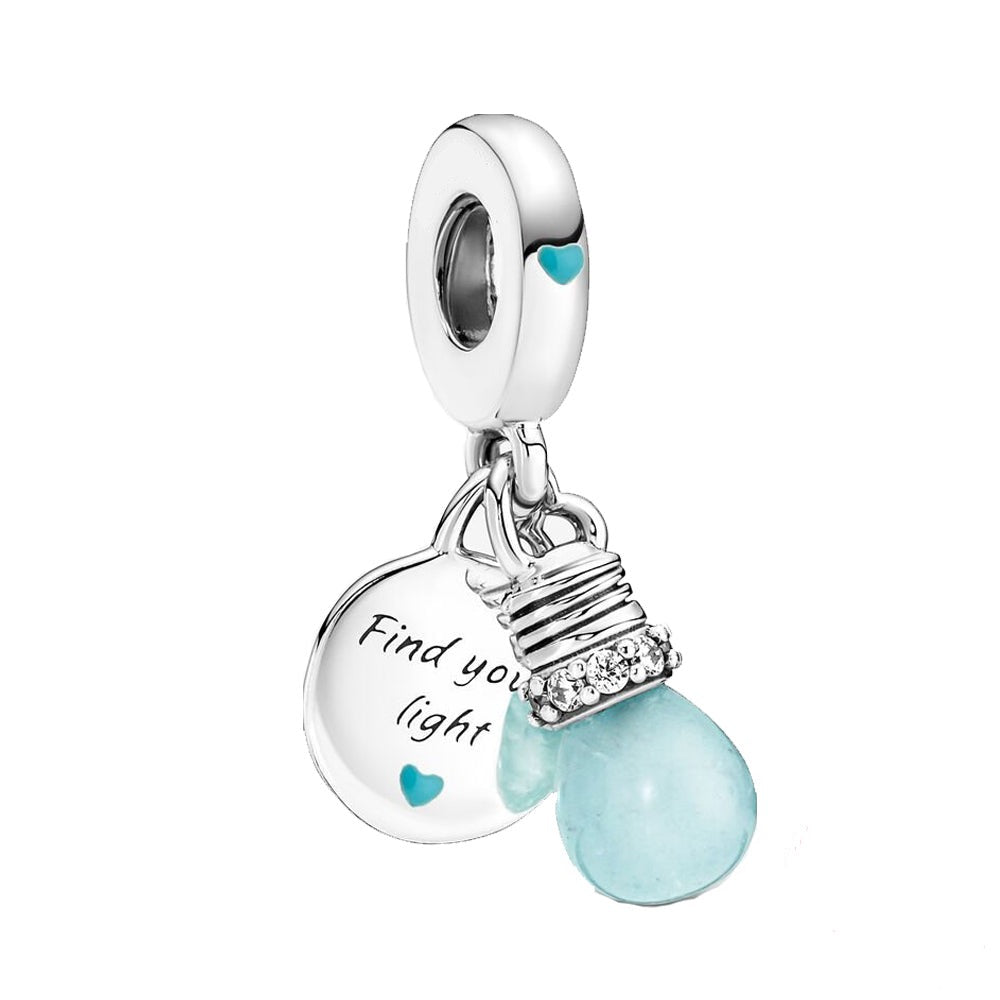 Glo-in-the-Dark Globe Dangle Charm