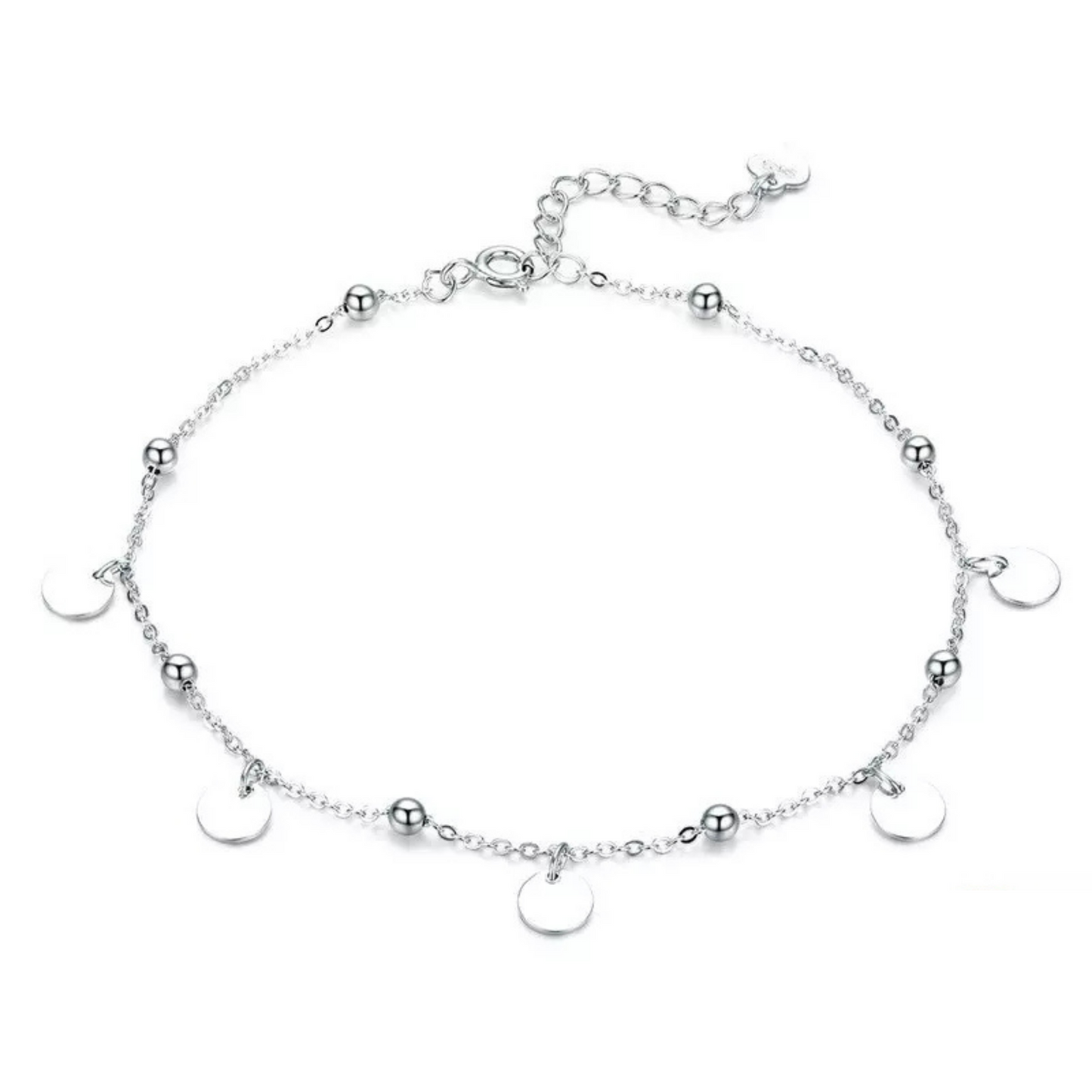Disc and Ball Infinity Anklet