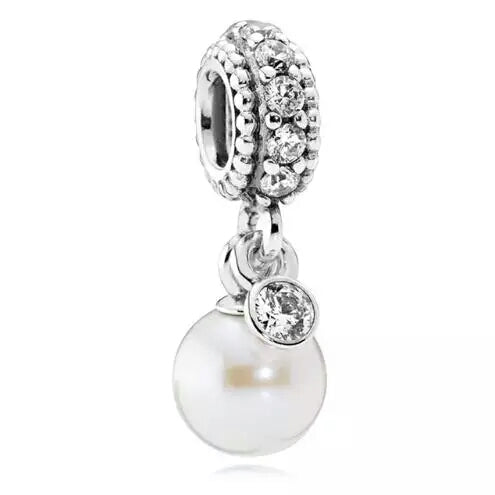Elegant Pearl Dangle Charm
