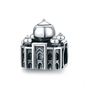 925 Sterling Silver Taj Mahal Bead Charm