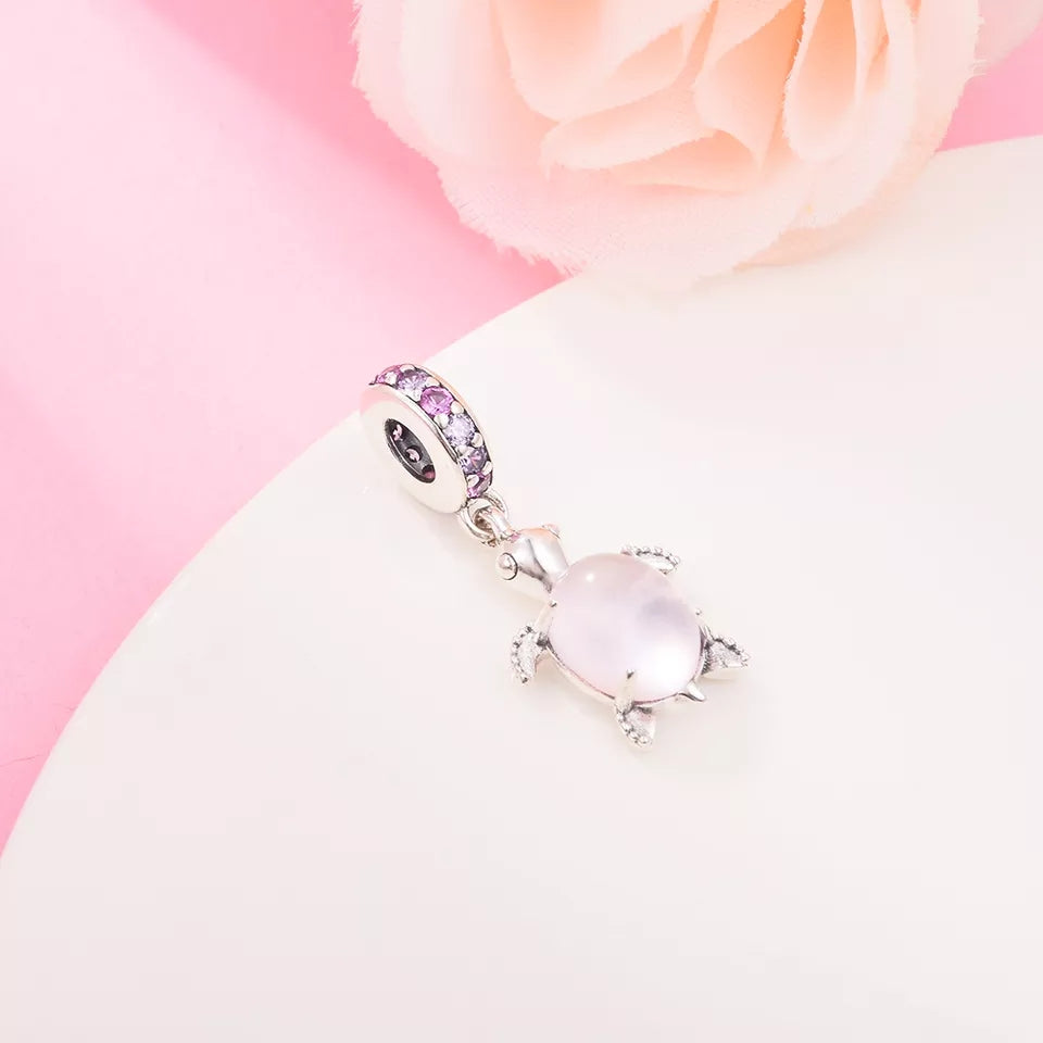 Pink Turtle Charm