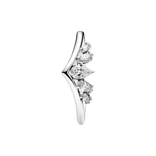 CZ Zilveren Wishbone Ring