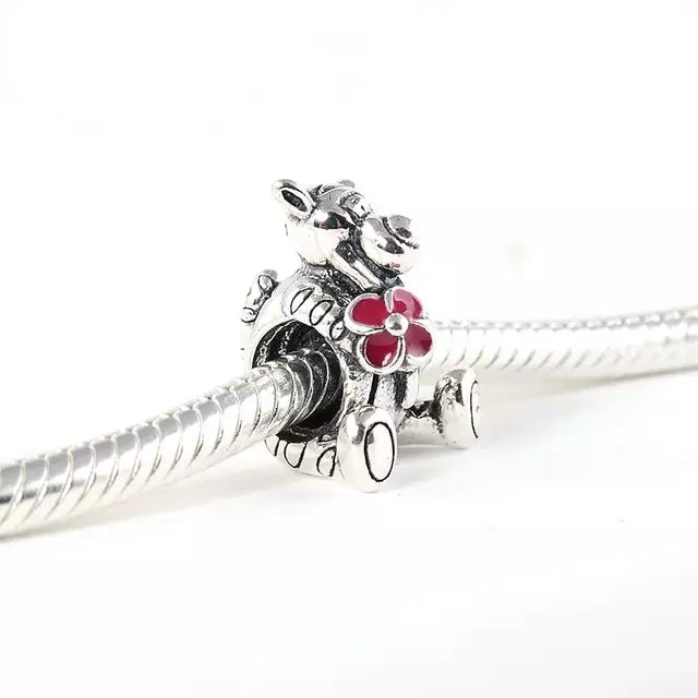 Disney Tigger with Flower Bead Charm