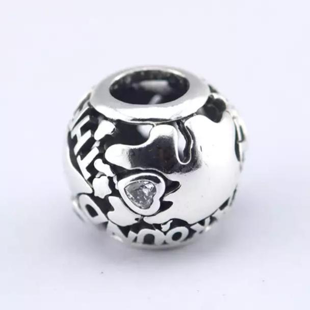 All Around the World Bead Openwork Charm