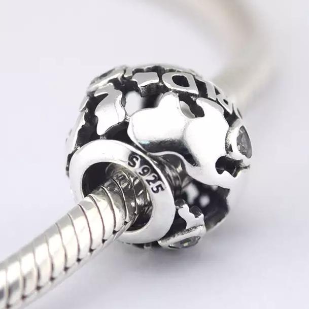 All Around the World Bead Openwork Charm
