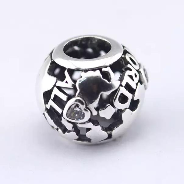 All Around the World Bead Openwork Charm