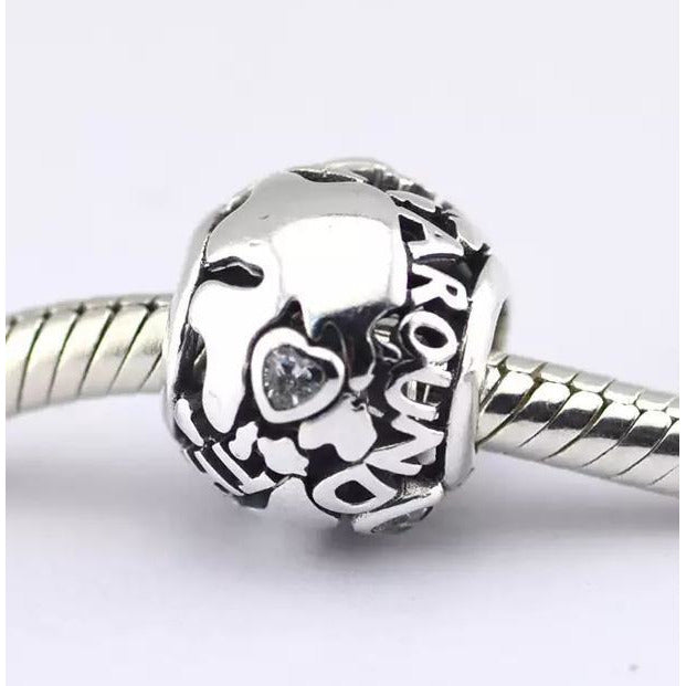 All Around the World Bead Openwork Charm