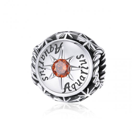 Birthstone Zodiac Bead Charm