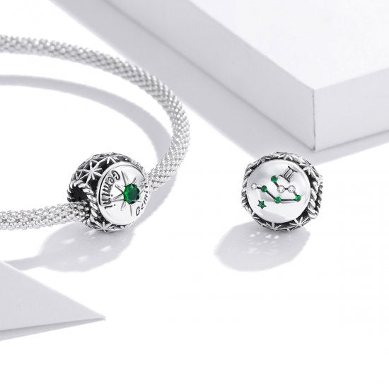 Birthstone Zodiac Bead Charm