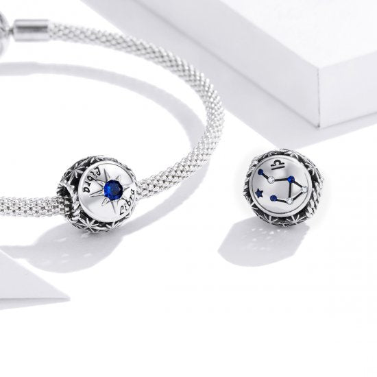 Birthstone Zodiac Bead Charm