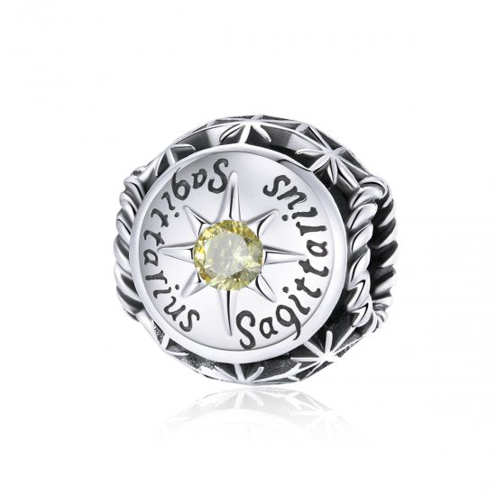 Birthstone Zodiac Bead Charm