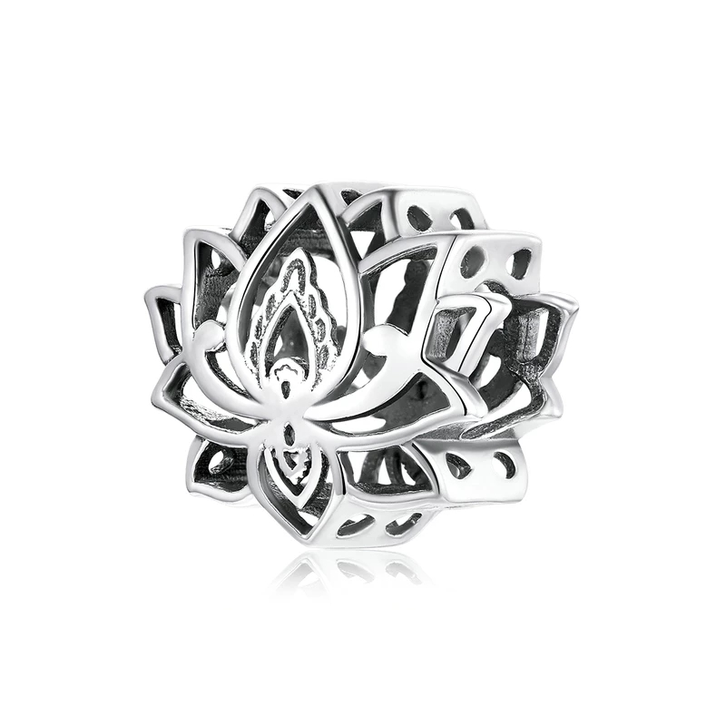 Lotus Openwork Bead Charm