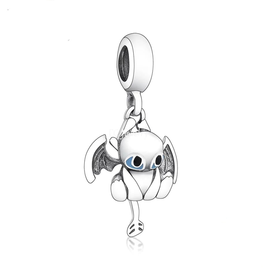 925 Sterlimg Silver Toothless Dragon Dangle Charm Be Fabulous Jewellery