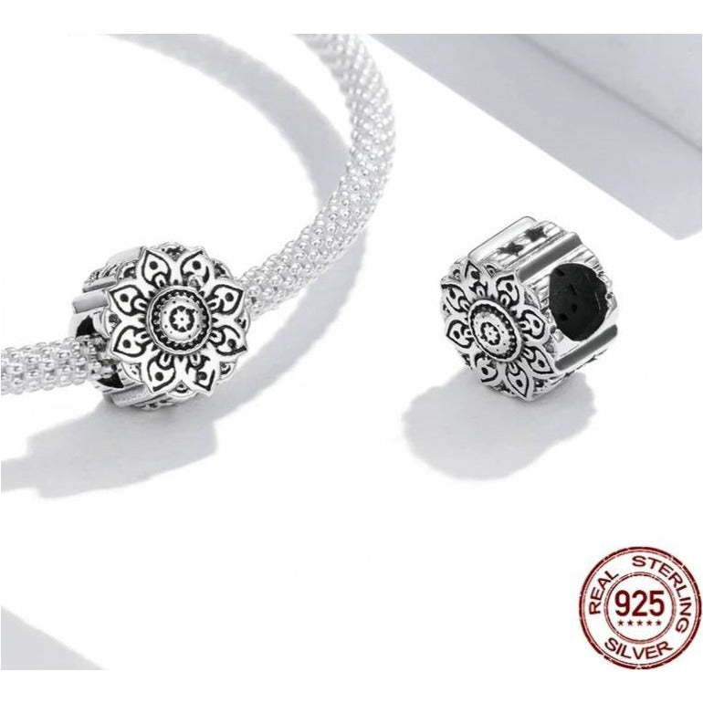 Bohemian Vintage Flower Bead Charm