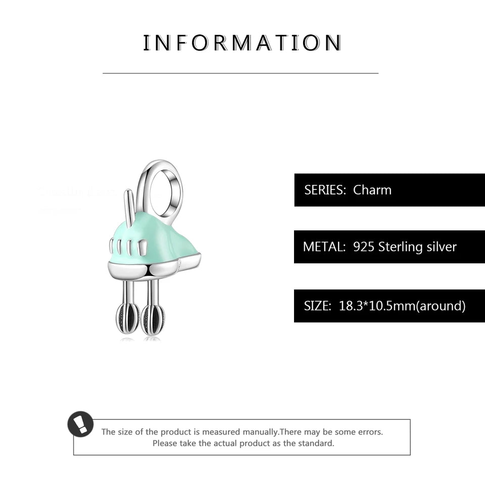 Green Vintage Mixer Dangle Charm