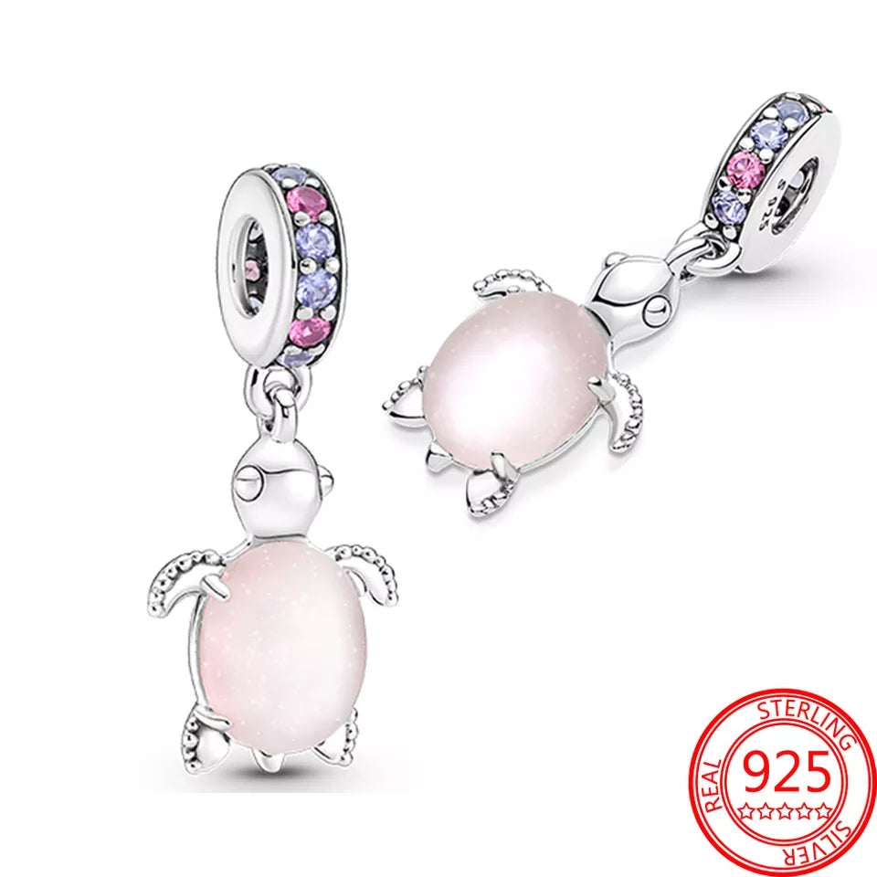Pink Turtle Charm