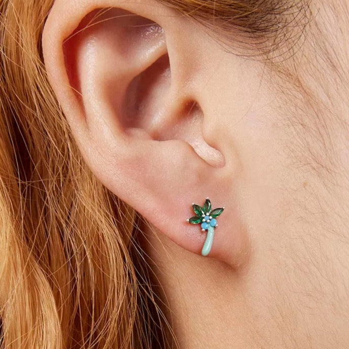 Boho Flower Stud Earrings