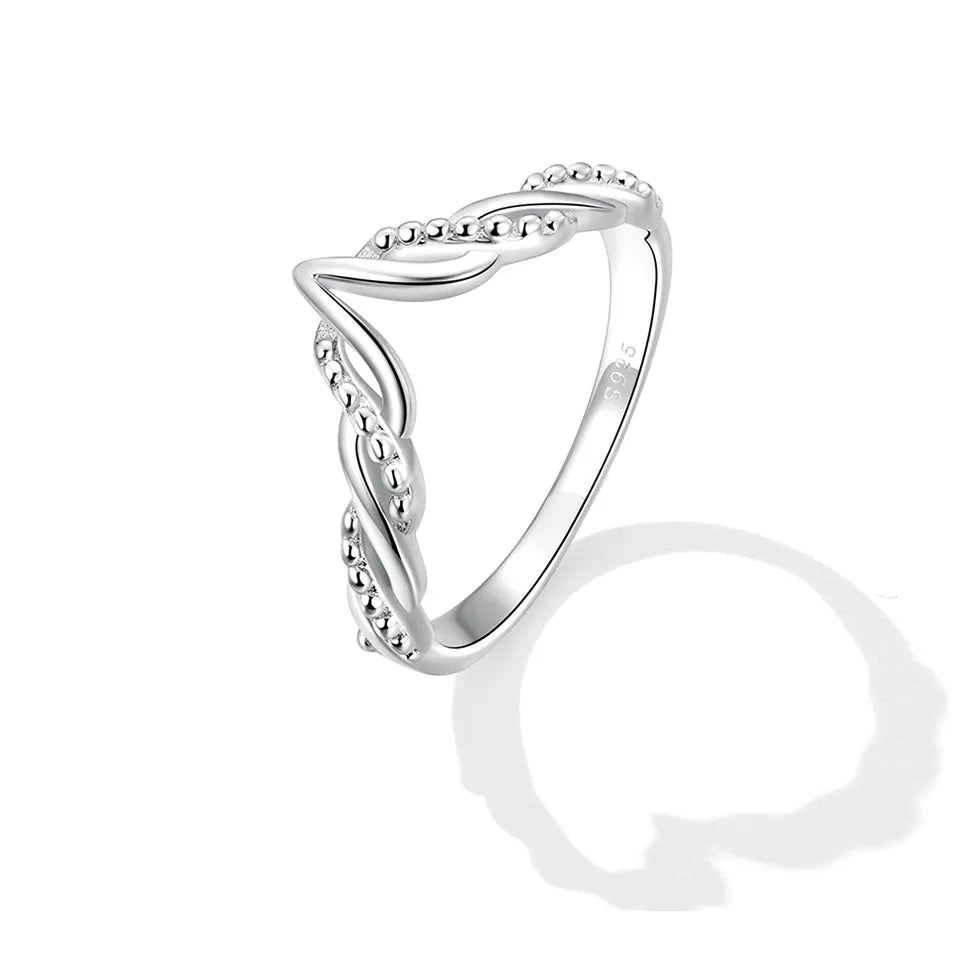 Cz Fashion V-Shape Ring