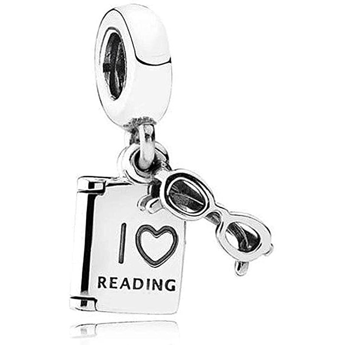 I Love Reading Dangle Charm