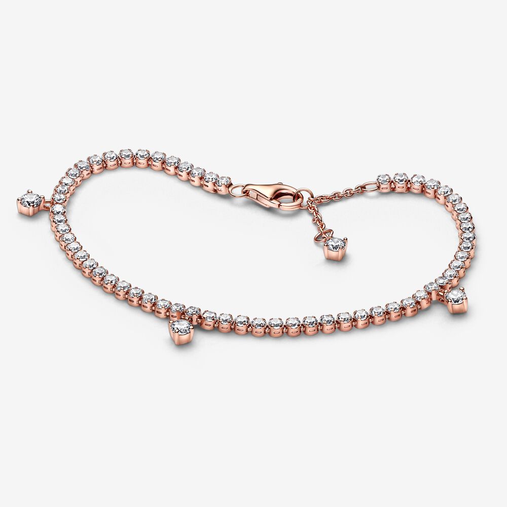 rose gold tennis bracelet