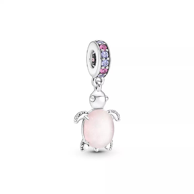 Pink Turtle Charm