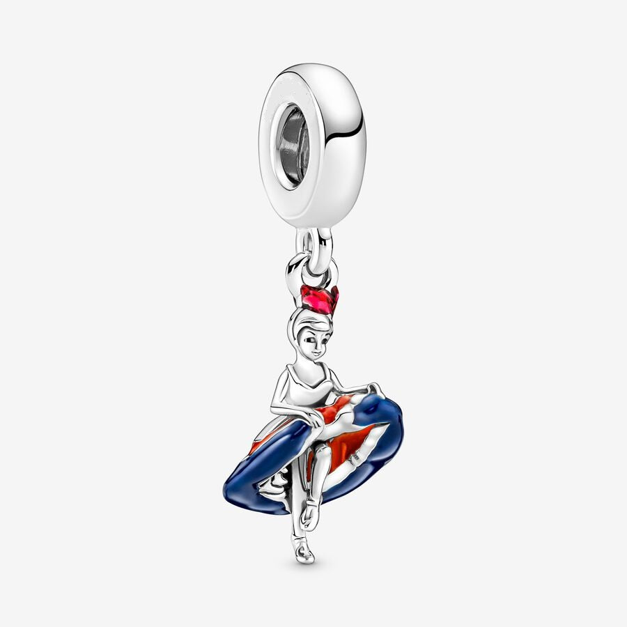 Enamel French Cancan Dancer Dangle Charm