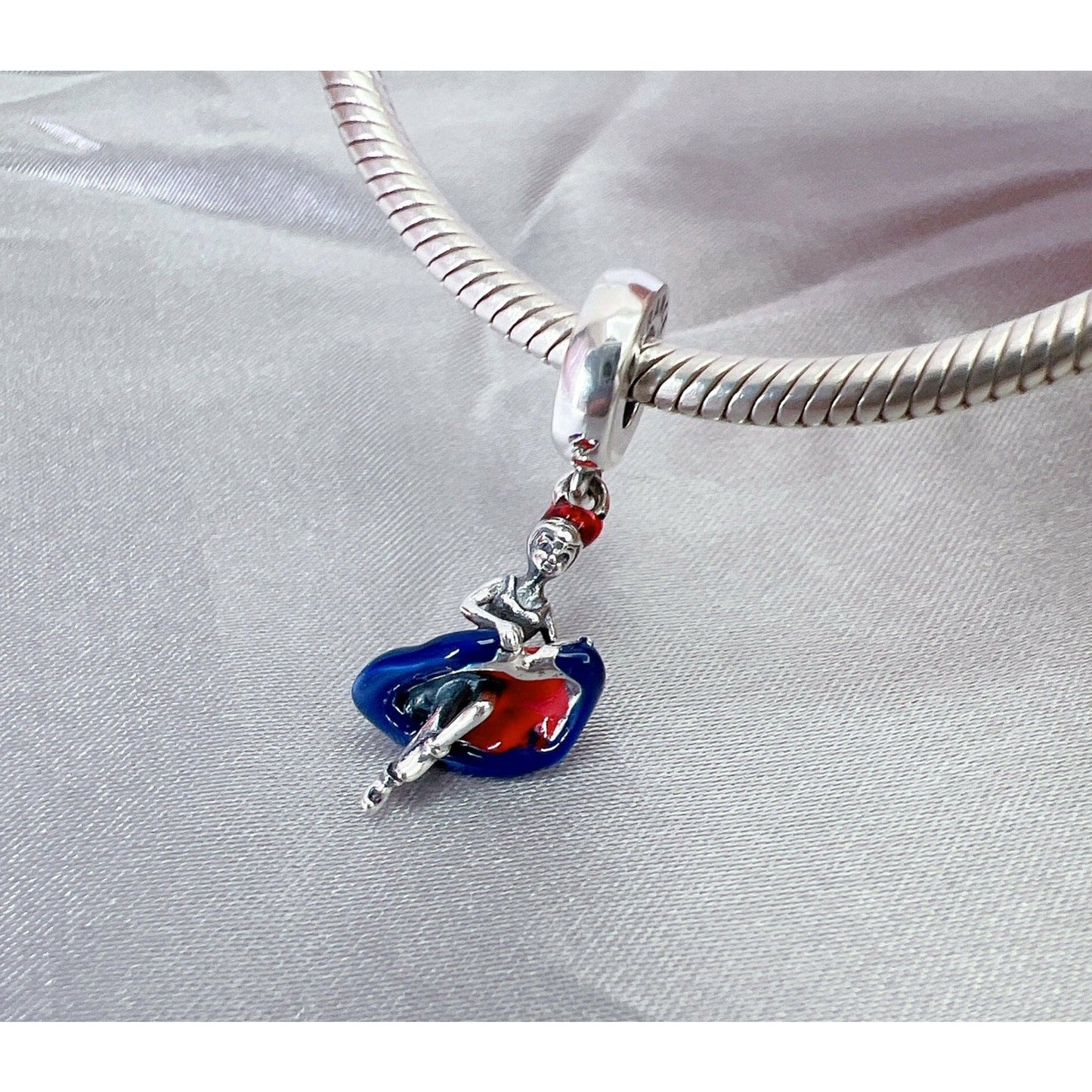 Enamel French Cancan Dancer Dangle Charm