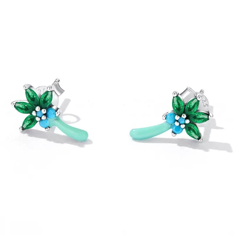 Boho Flower Stud Earrings