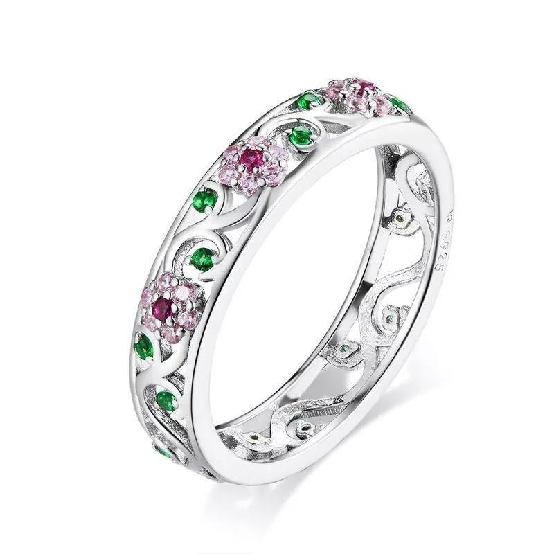 Colourful CZ Secret Garden Ring