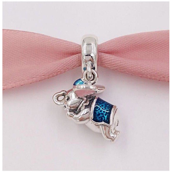 Dumbo Flying Elephant Enamel Dangle Charm