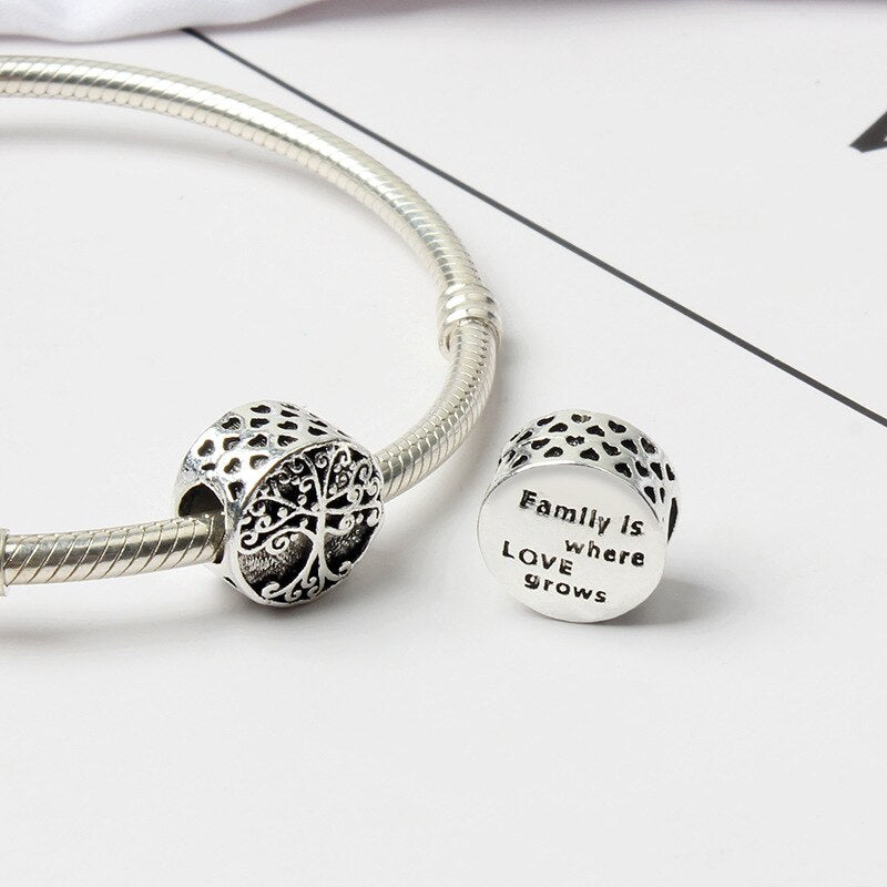 "Family Is Where Love Grows" Bead Charm