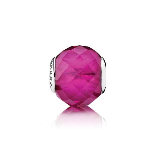 Sheries Pink Glass Murano Mini ME Bead Charm