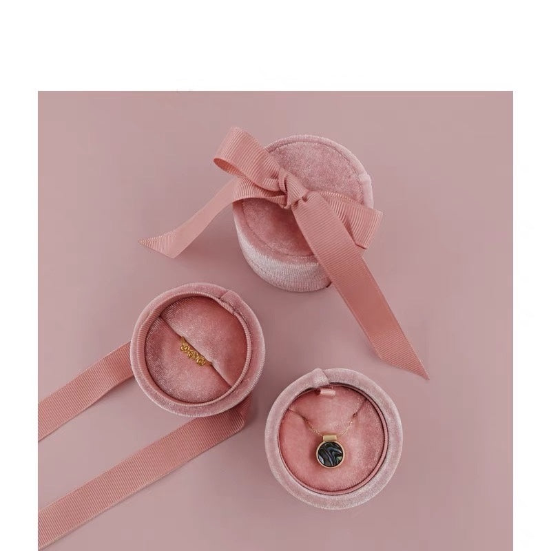 Pink Velvet Ring Box