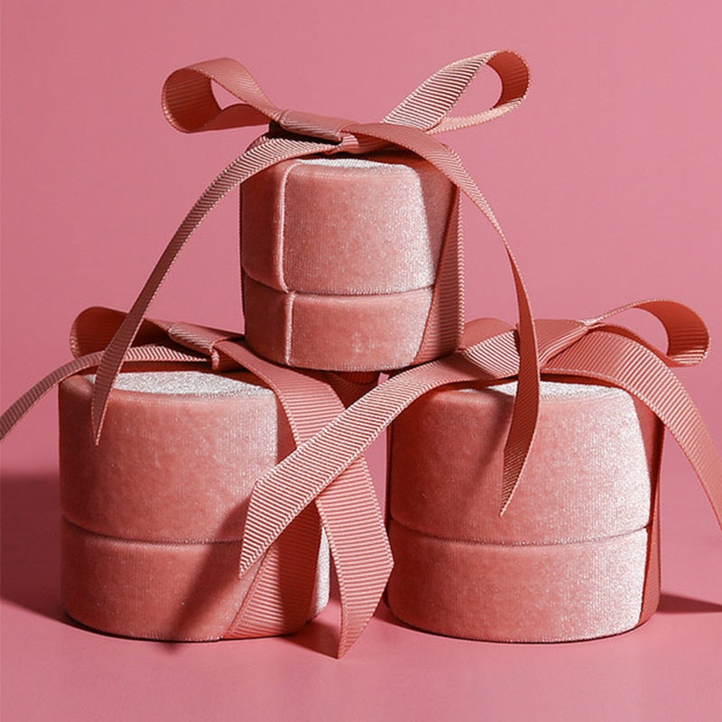 Pink Velvet Ring Box