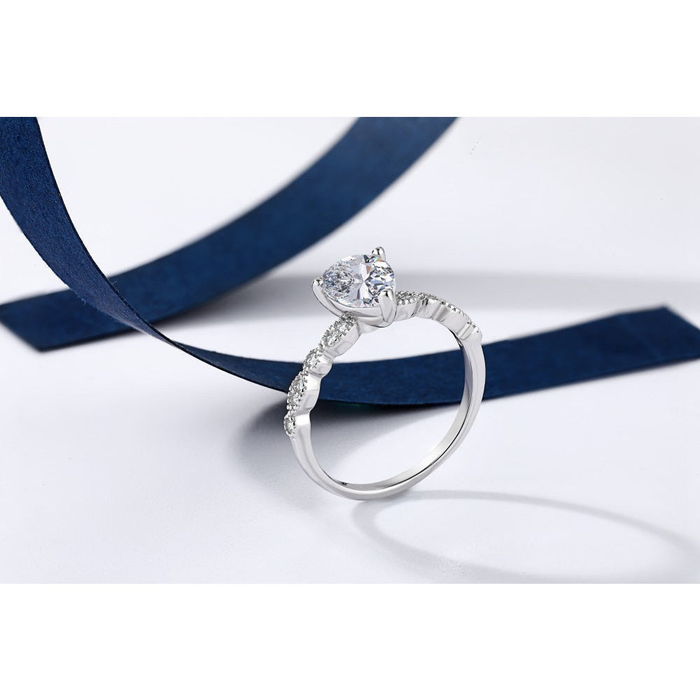 CZ Teardrop Ring