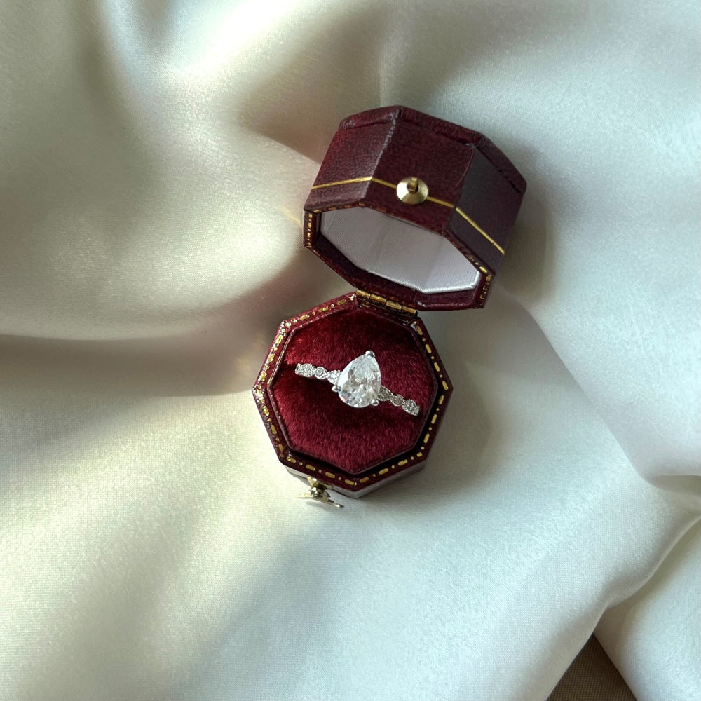 CZ Teardrop Ring