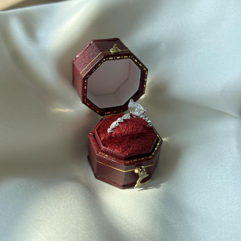 CZ Teardrop Ring