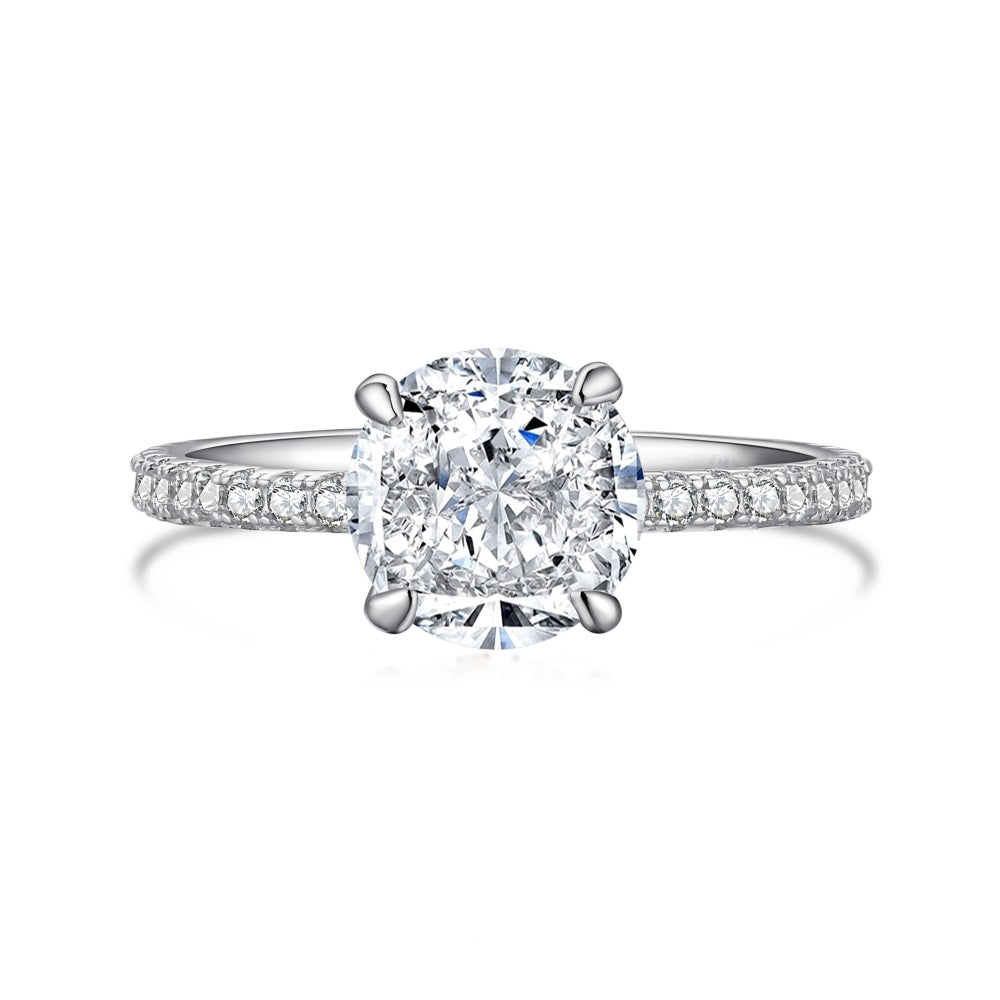 Clear CZ Round Solitaire Ring